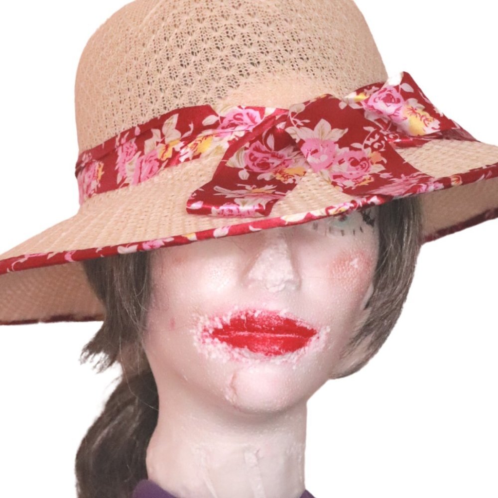 WOMENS WICKER SUN HAT